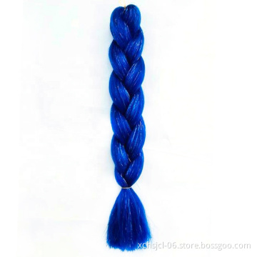 bling Jumbo Braiding Hair Extensions Braiding Hair 24 Inch Ombre Multiple Tone Colored Synthetic Hair for Women